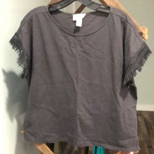 Really cute short sleeve top! Pretty detail in the sleeves!
